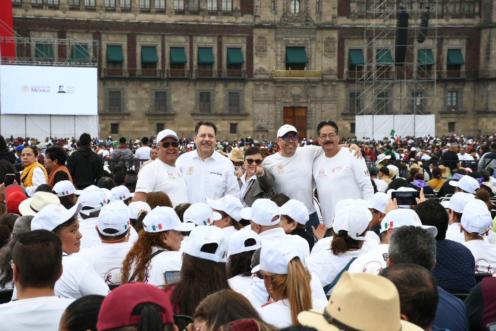 Asamblea informativa de la presidenta Claudia Sheinbaum Pardo en el Zócalo de la Ciudad de México 